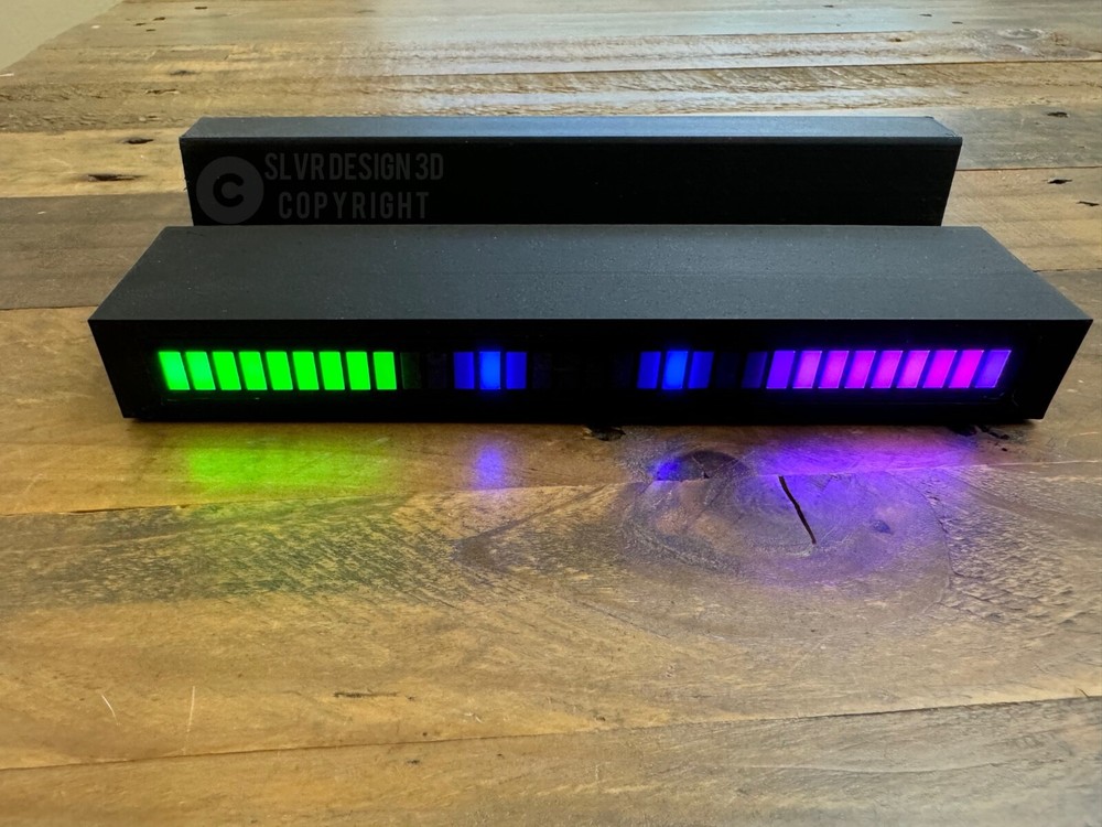 LED vinyl record stand. Spectrum display multi color, multiple patterns