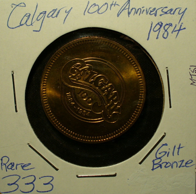 Calgary 100th Anniversary Medal