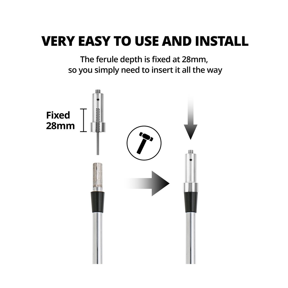 Automatic Precision Golf Shaft Ferrule Installer - Collared Ferrule Alignment...