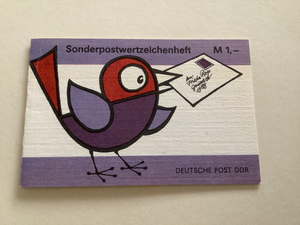 Germany DDR mint never hinged 1989 stamps booklet R49999