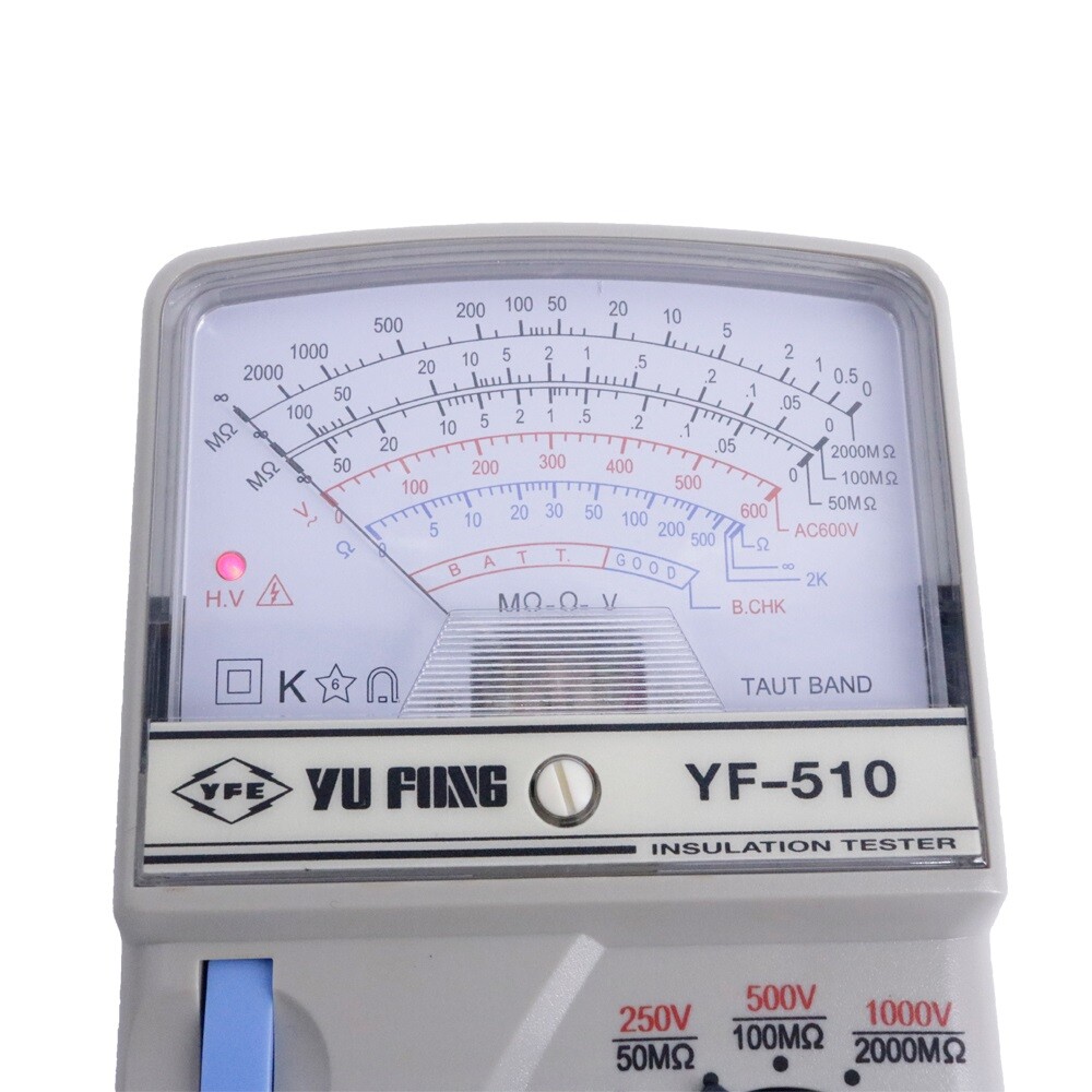 TENMARS YF-510 Pointer Type High Resistance Meter Insulation Tester 0~600V