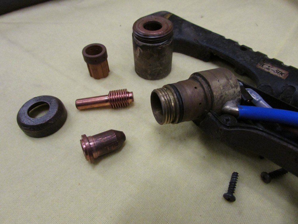 USED ICE-50C Plasma Cutting Torch Handle, USED, 26Ft, Jacket Damage, BS