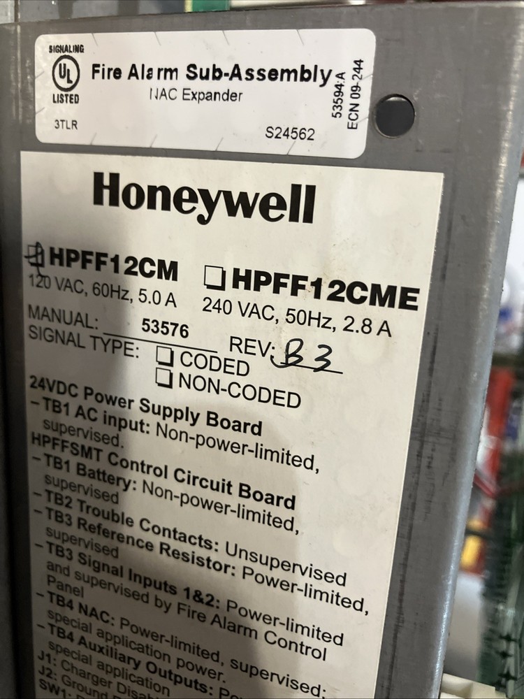 Honeywell Fire Alarm System Sub-assembly NAC expander