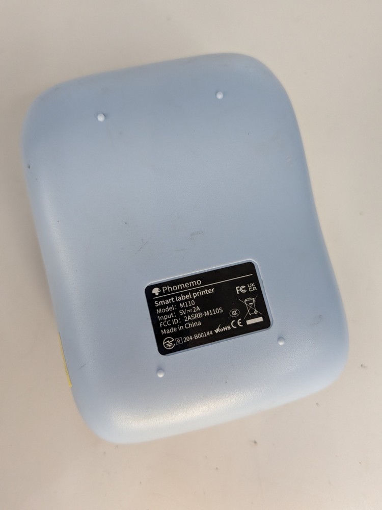 Phomemo M110 Business Thermal Barcode Label Maker Machine Bluetooth Lt Blue
