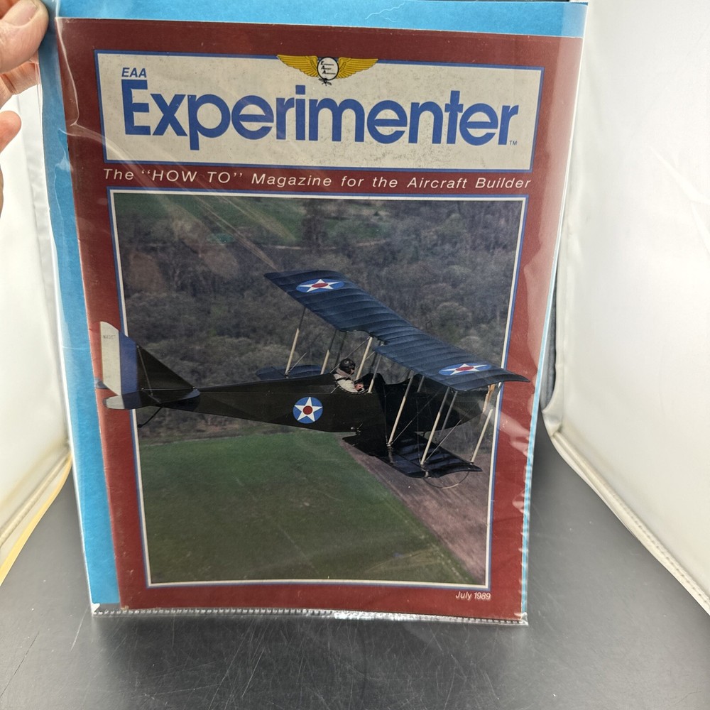 EXPERIMENTER MAGAZINE FOR THE AIRCRAFT BUILDER JULY 1989