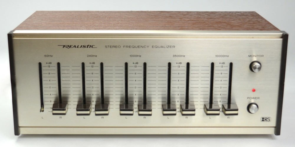 REALISTIC Stereo Frequency Equalizer Model # 31-1987 * Made in Korea