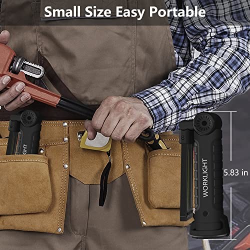 Working Light Portable, Rechargeable Work Lights with Magnetic Base Black*4