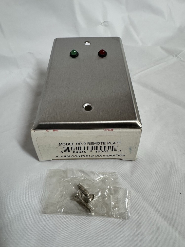 ALARM CONTROLS CORP. RP-9 REMOTE PLATE
