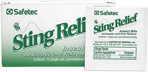 Safetec Sting Relief, 10 Packet Box