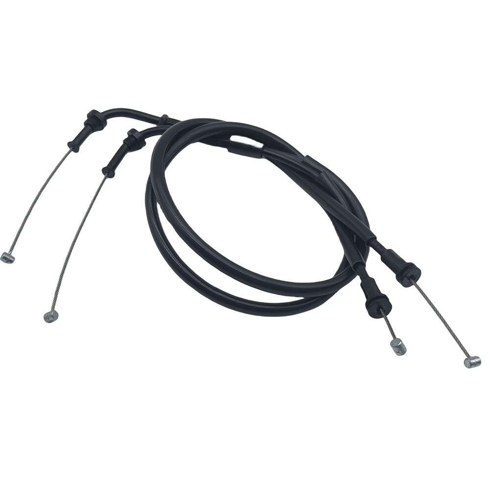 Black Throttle Cable Push & Pull Set For BMW S1000RR 2009-2014 2013 2012 2011