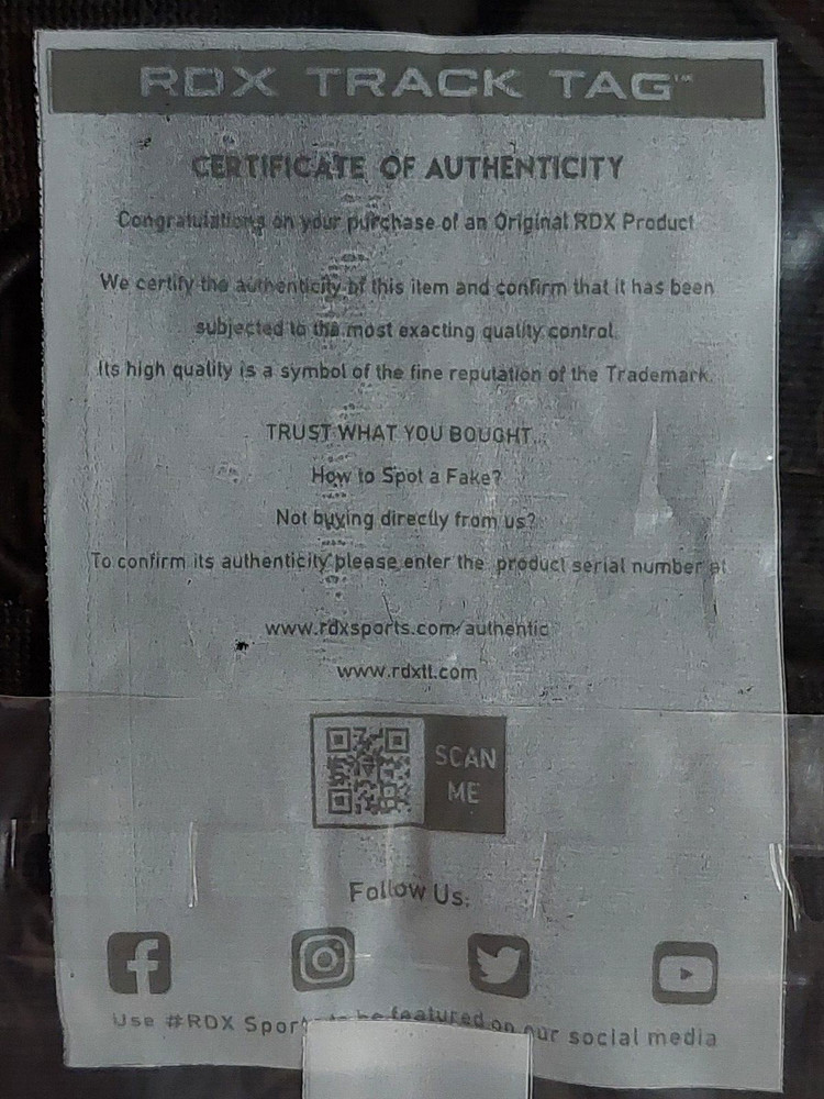 RDX Boxing Training Gear Inner Mitt with Wrist Strap Junior Medium BLACK NEW!