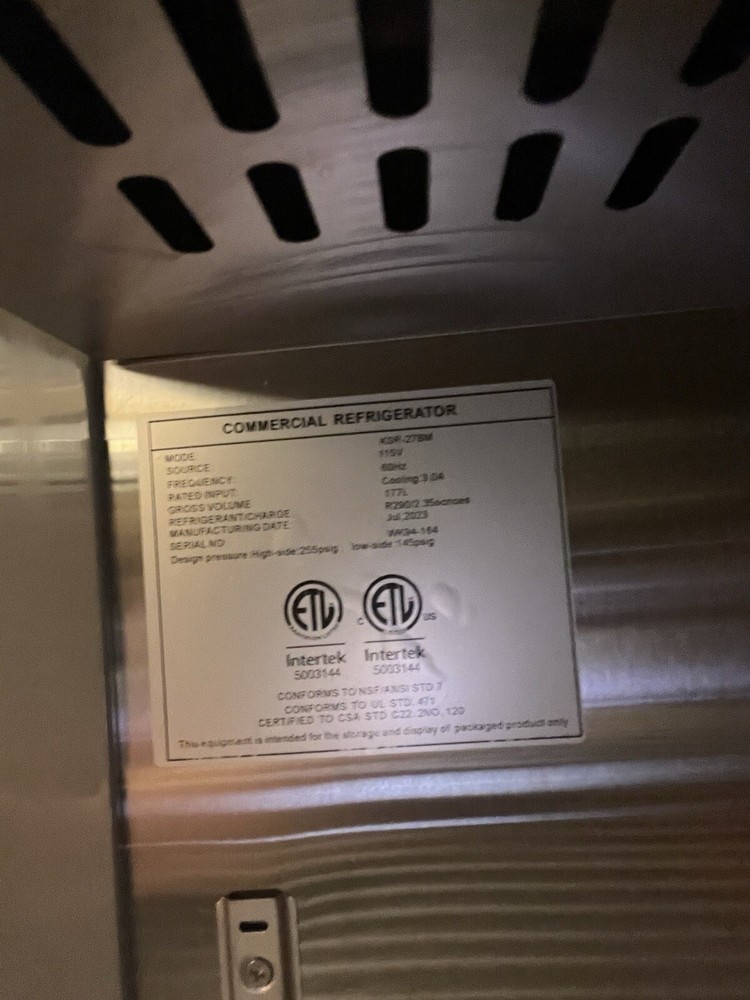 Westlake 27” Refrigerator & salad Prep Table