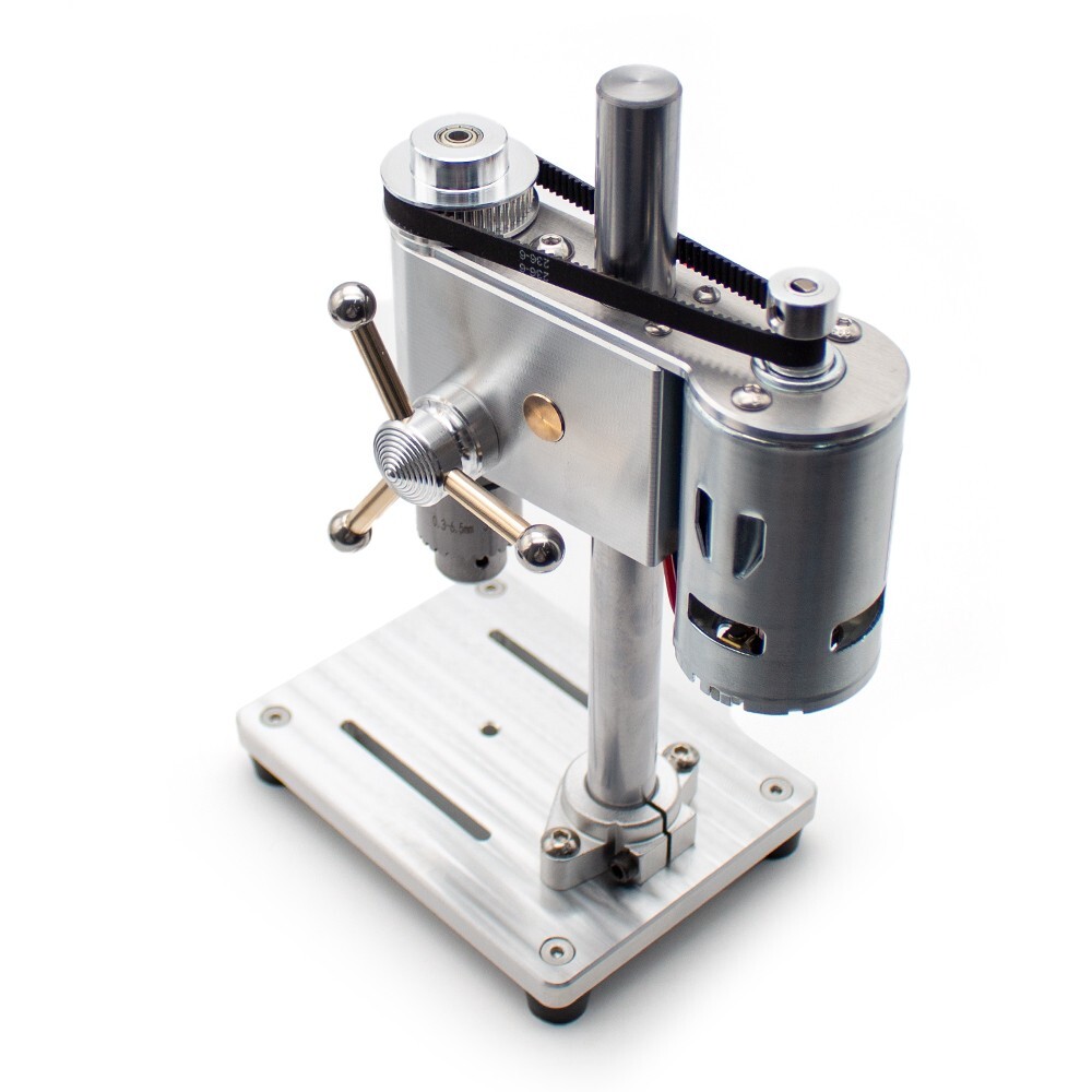 Micro Bench Drill Drilling Machine 0.3-6MM Watch Repair Tools with Power Adapter