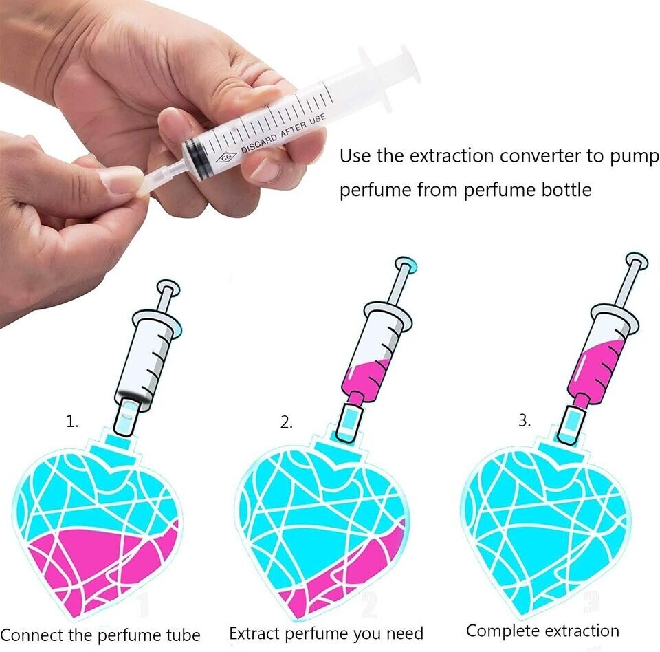 MUB Perfume Refill Pump Tools, Perfume Dispenser with Adapter Tools for Perfume