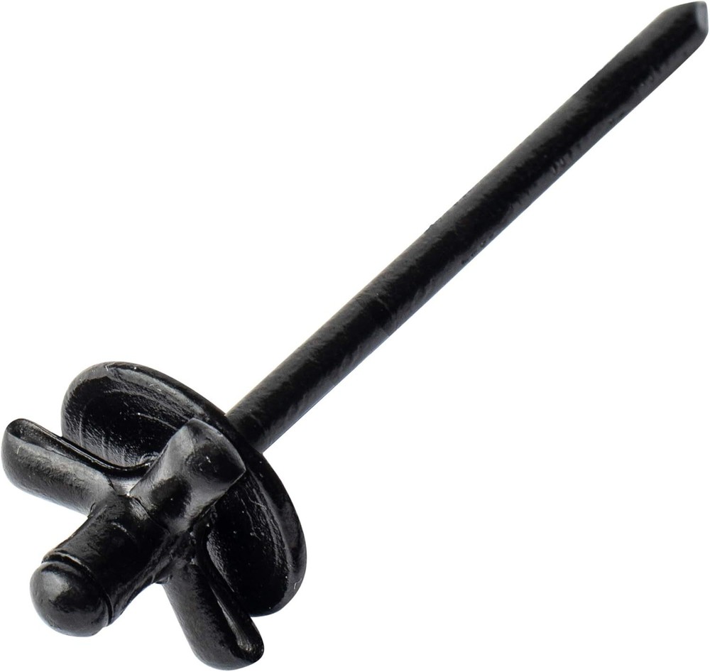50pcs 3/16" x 1" Large Head Tri-Fold Exploding Aluminum Pop Rivets (Black)