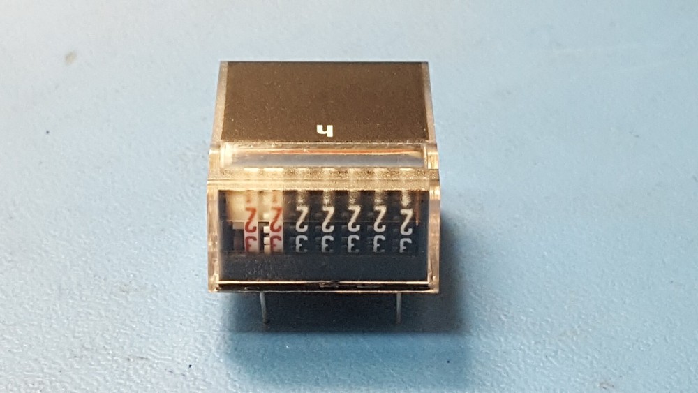 MINIATURE HOUR METER, 331-512 , RS , 5-12 VDC , PCB - IP 65
