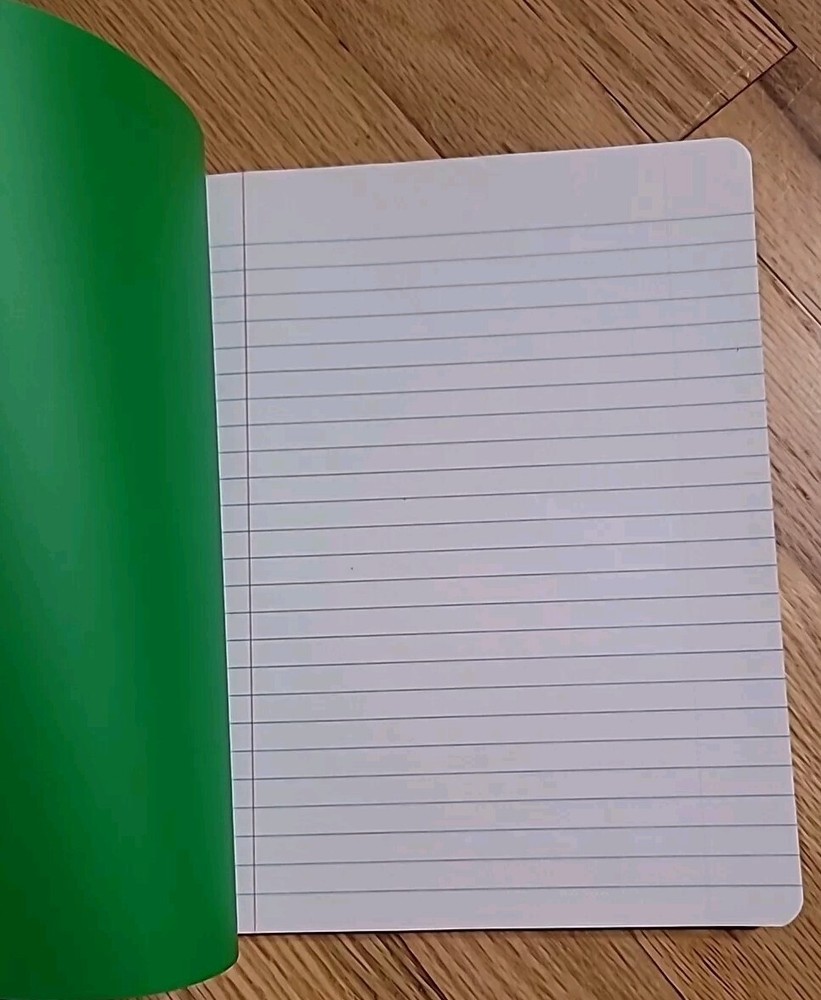 Poly Compisition Book 80 Sheets Wide RULED, 7.5" X 9.75"