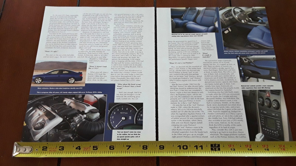 2004 PONTIAC GTO ORIGINAL 2004 ARTICLE
