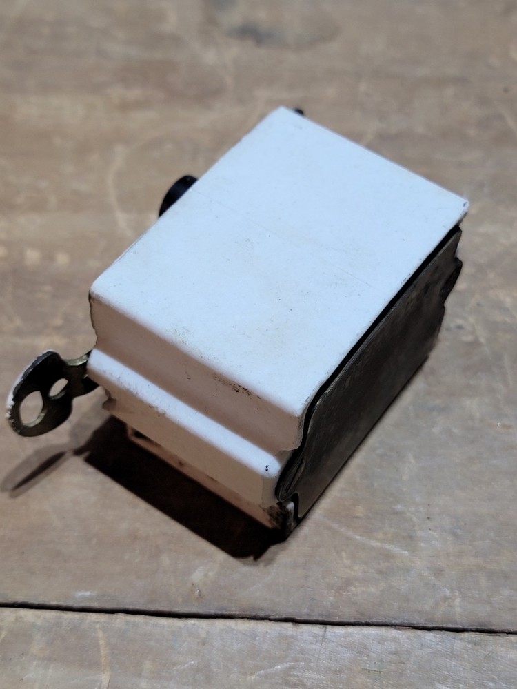 Vintage Antique Push Button Light Switch Ceramic Casing