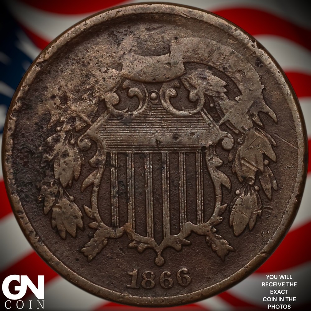 1866 2 Cent Piece A1151
