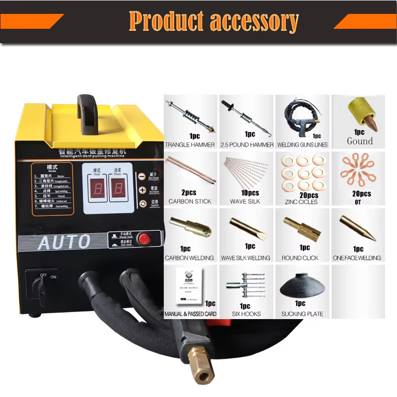 Vehicle Panel Spot Puller Dent Spotter 110V 3500A Spot Dent Puller Welder 3KW