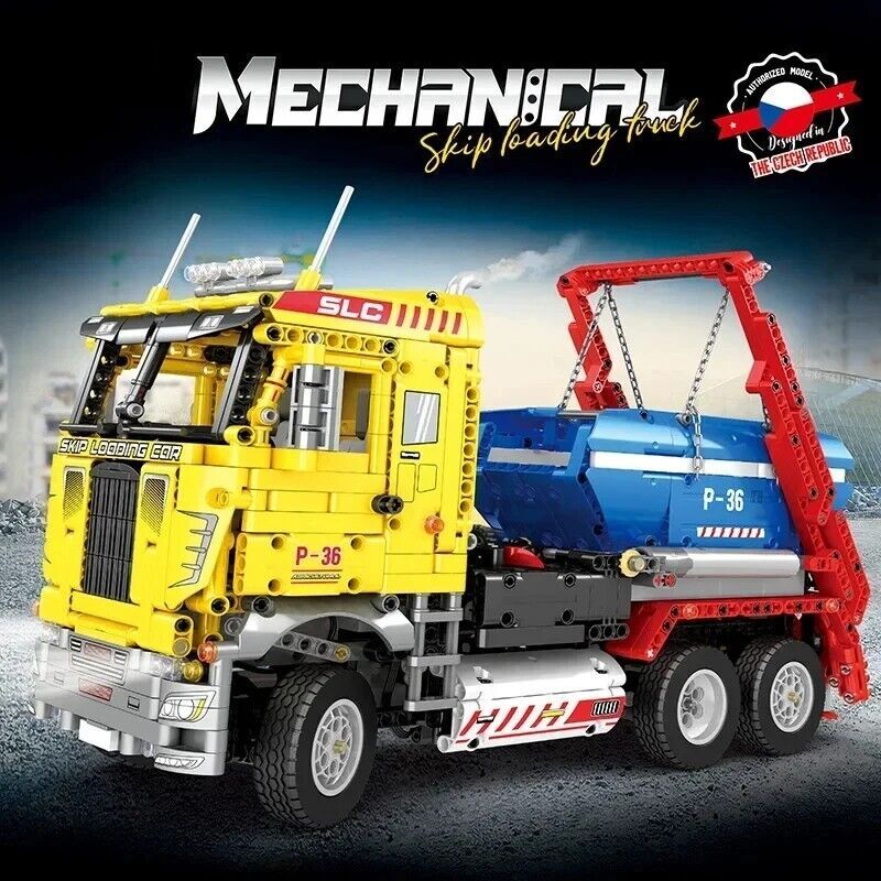 Building Blocks MOC 22016 Skip Loading Truck Model Engineering Vehicle 1918PCS
