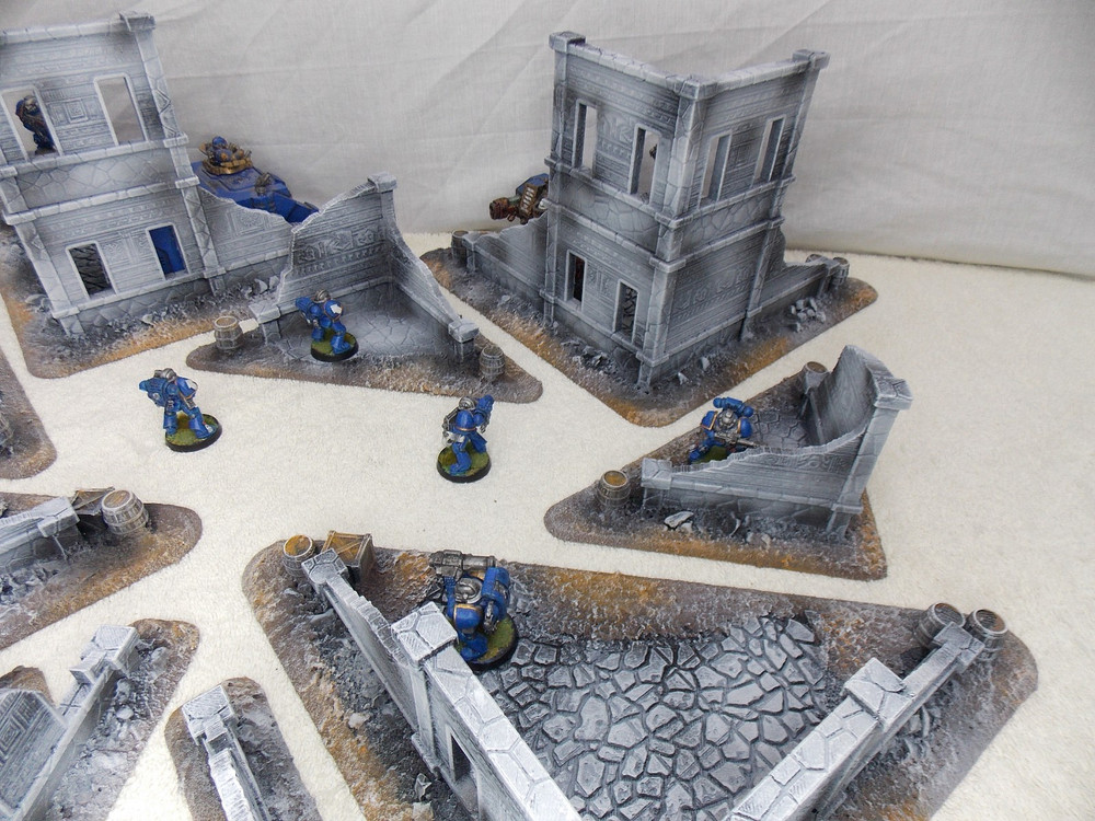WARGAMING TERRAIN PAINTED, MEGA BUNDLE SET OF 10 PIECES