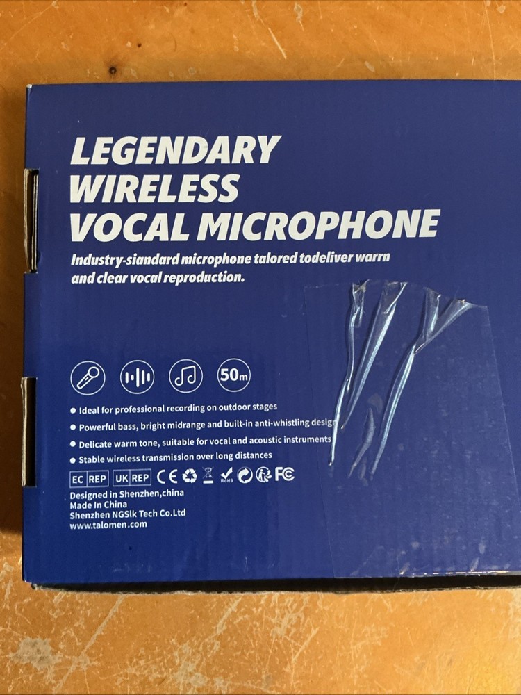 Talomen K60 Handheld Wireless Dynamic Microphone Set