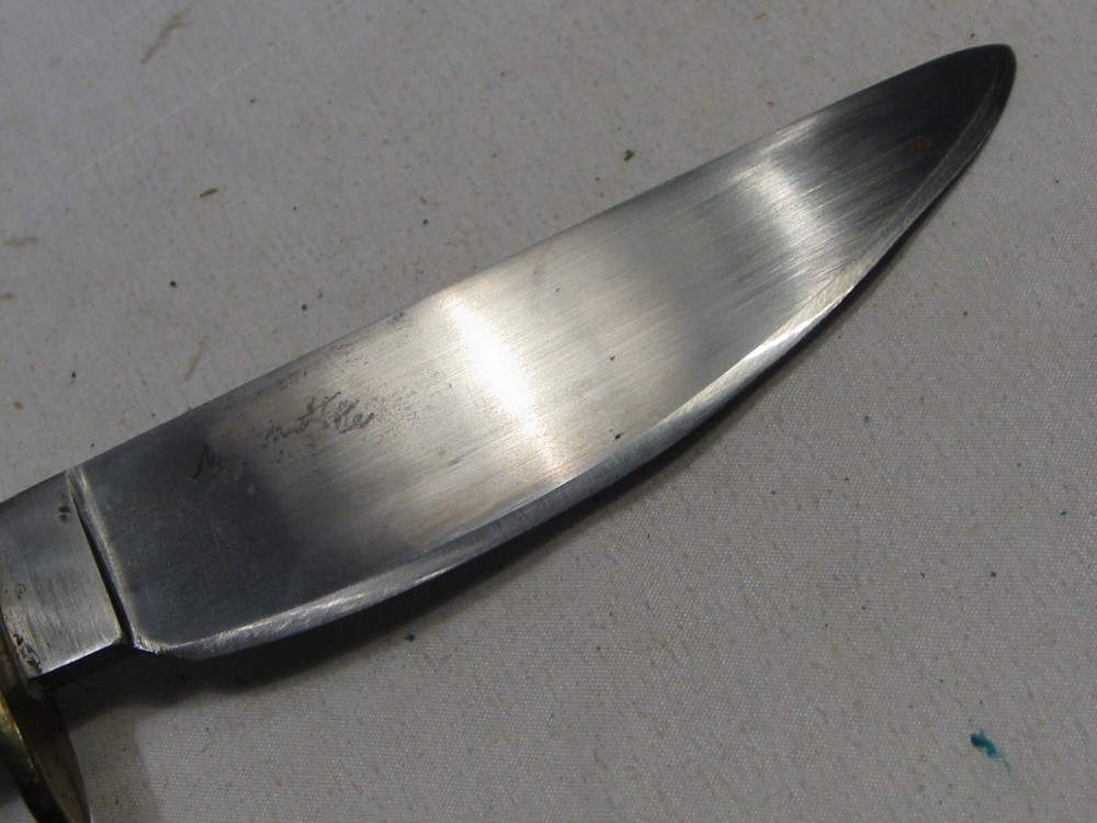 Custom Handmade Antler Handle Fixed Blade Knife w/ Sheath. #17