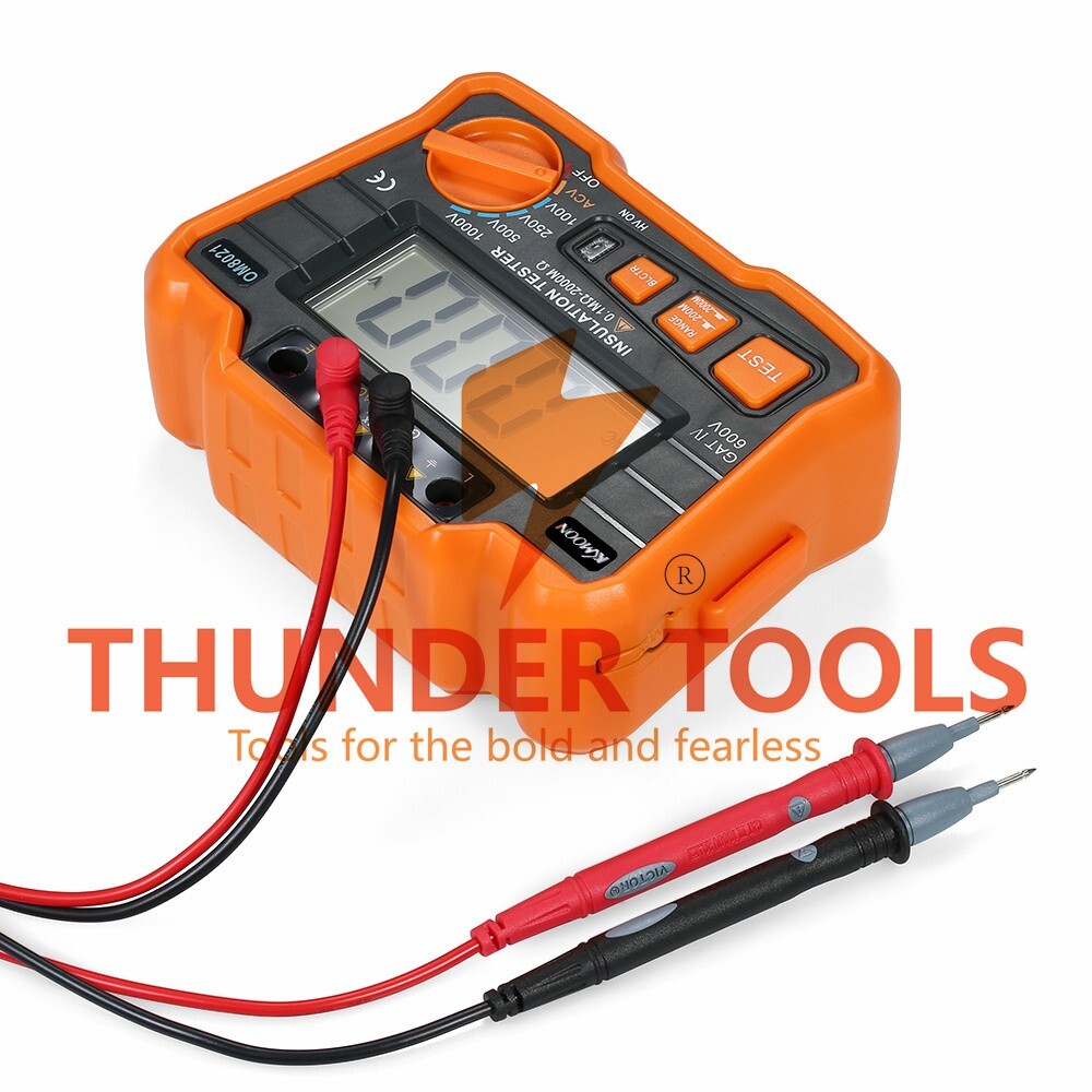 Thunder Tools KKmoon Insulation Resistance Tester DCV ACV Meter 1000V