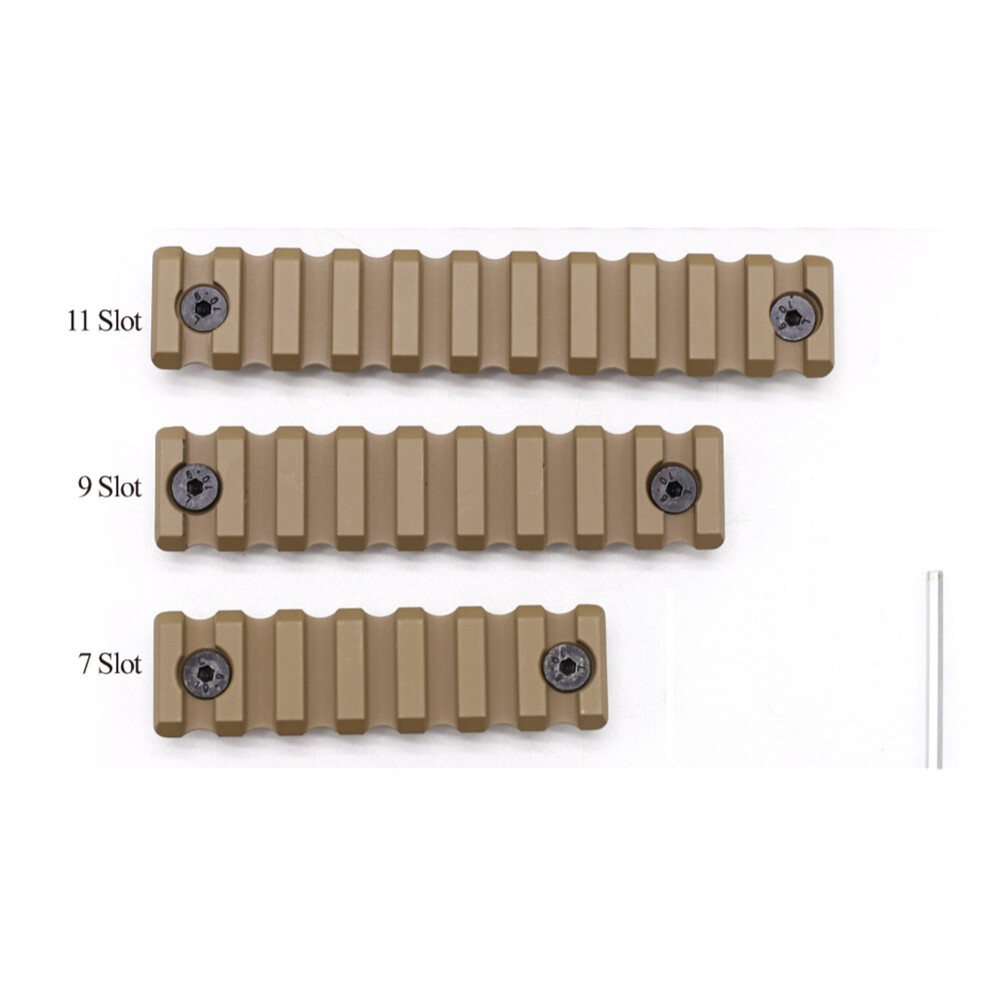 21mm Picatinny Rail Section Tan for Both KM Sytle / MloC Style