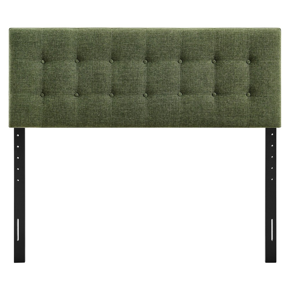 Emily Fabric Upholstered King Size Headboard in Foliage