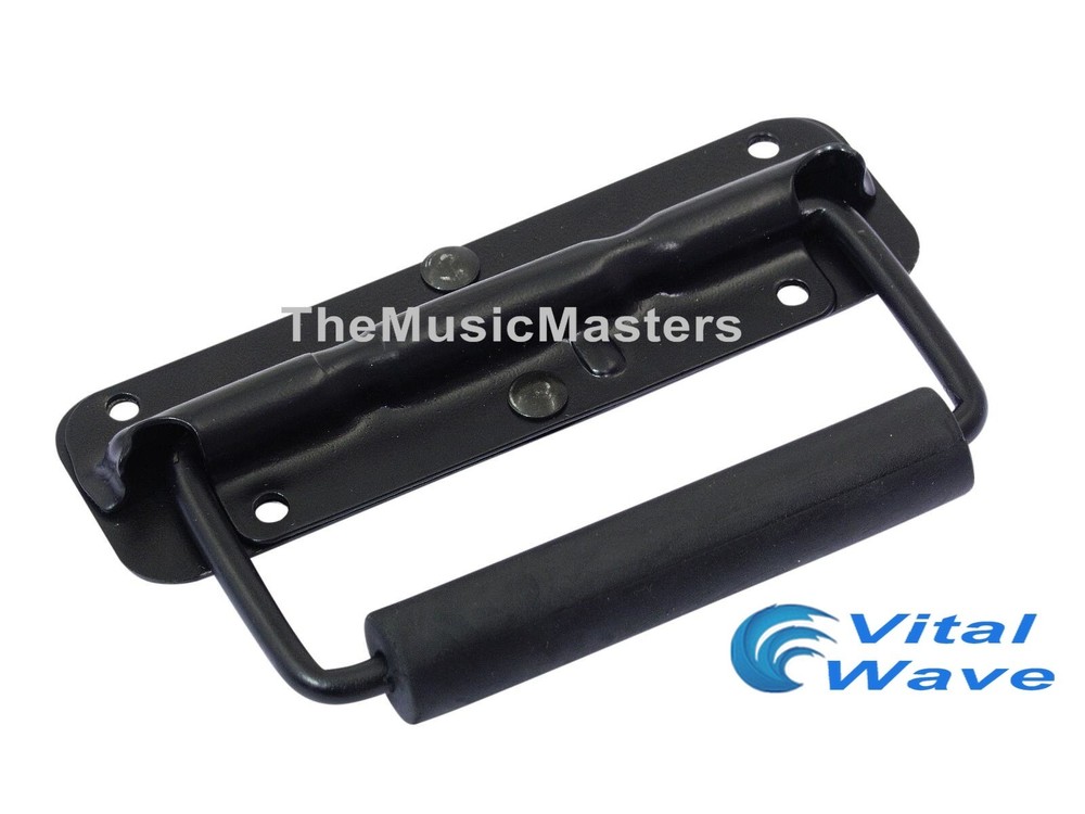 (2) Spring Surface Mount Cabinet Pocket Handles DJ Rack Case Speaker Box Handle
