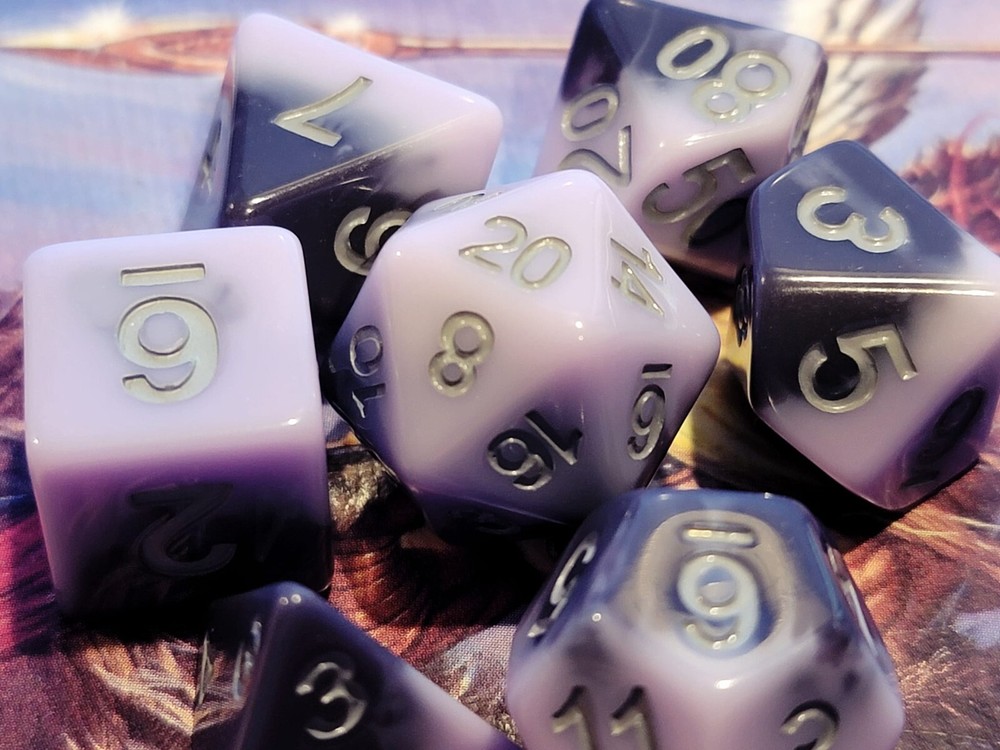 Nightfall Dice Set | Poly RPG DnD Dungeons Dragons AD&D Pathfinder d20