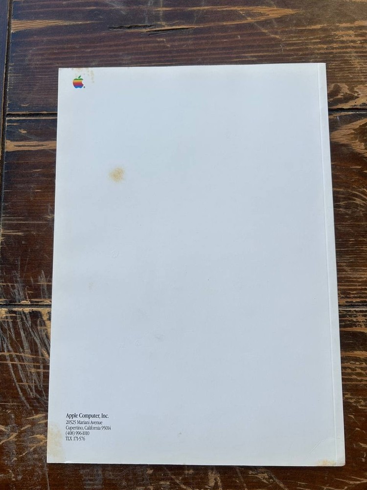 Vintage Apple Computer Inc 1986 Annual Report Book