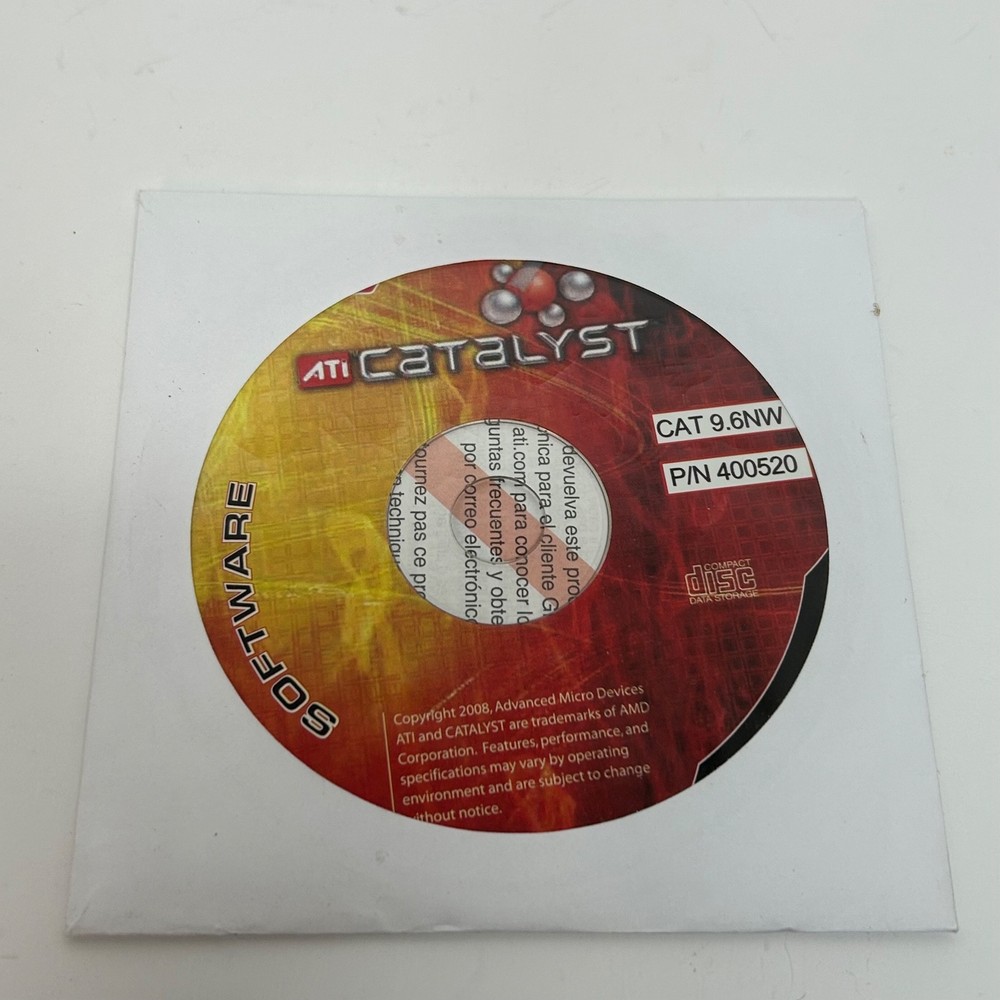 ATI Catalyst Software Version CAT 9.6NW 400520 Install CD