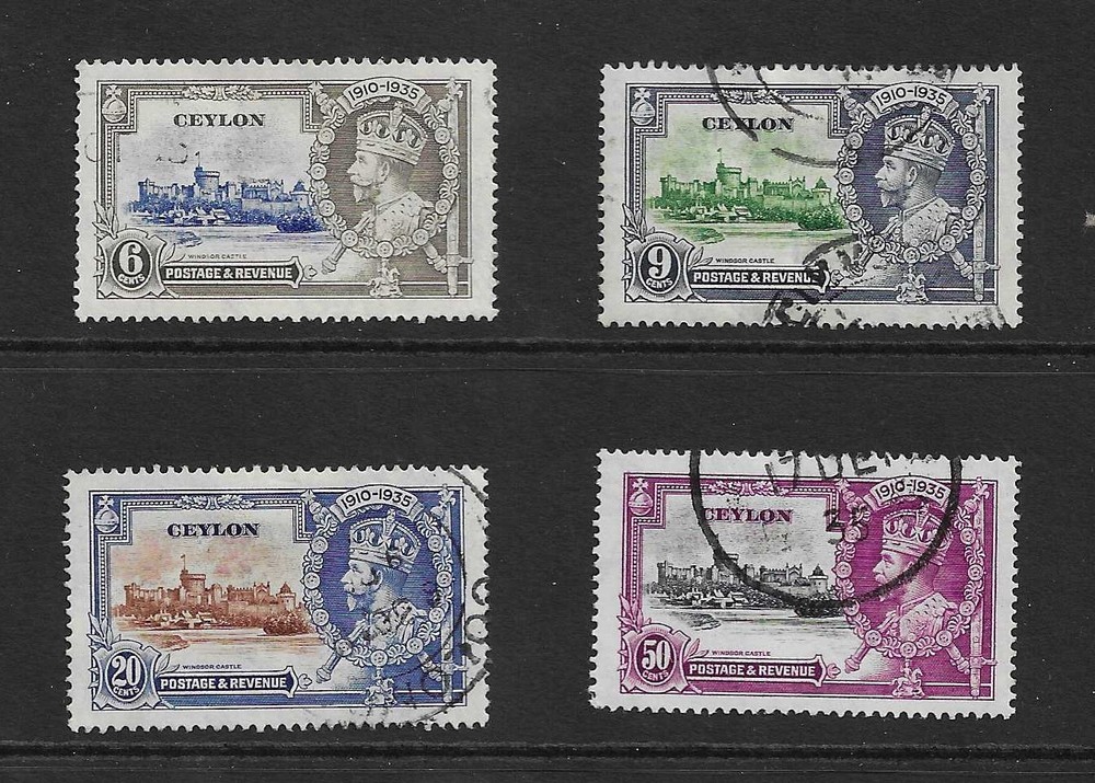 Ceylon 1935 Silver Jubilee. Fine Used