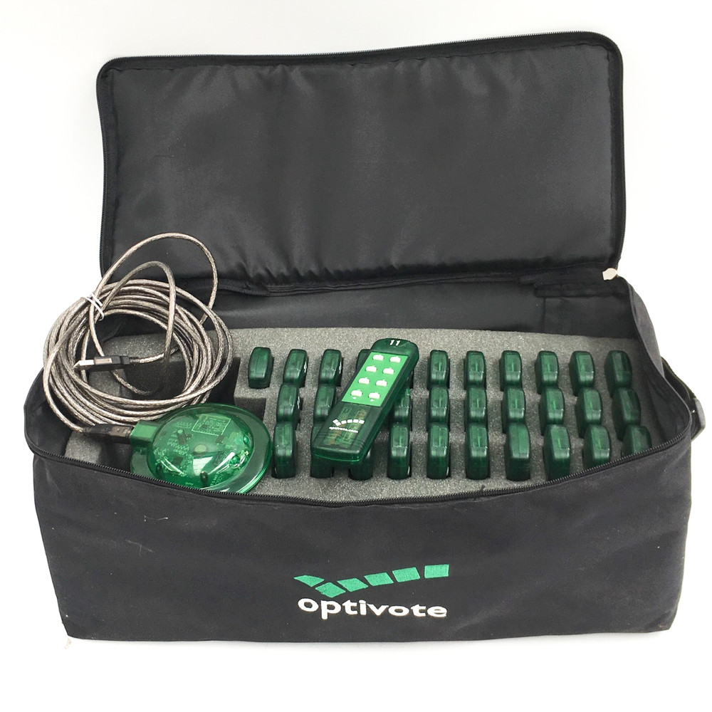 Optivote Interactive Audience Response Voting System Handsets + Receiver