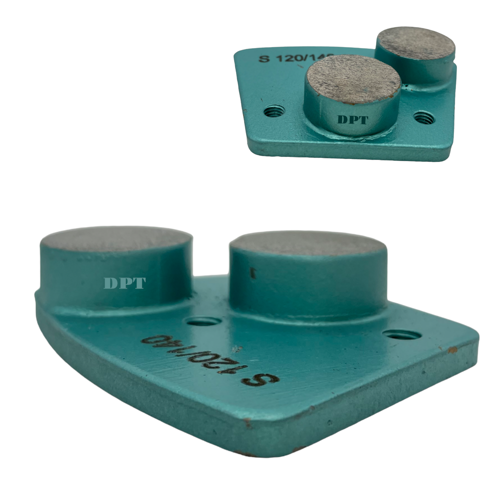 Trapezoidal Grinding Tooling Discs Bolt on Concrete Grinders Soft Bond 120 Grit