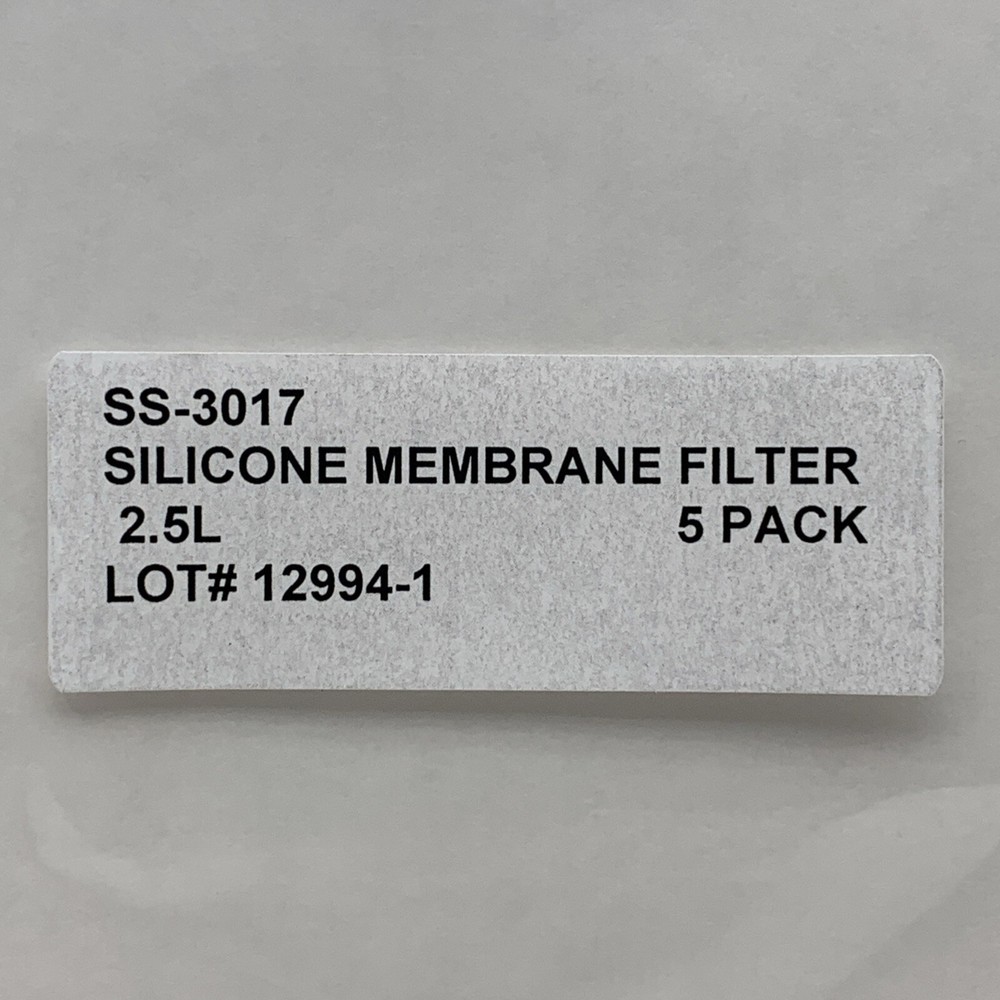 (5-Pack) IBI Scientific SS-3017 Silicone Membrane Filter 2.5L