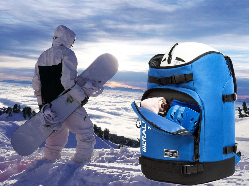 Ski Boot Bag 50l Ski Boot Travel Backpack Waterproof Snowboard Boot Backpack For