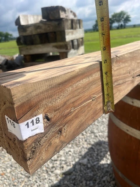 118 Fireplace Mantle Beam 72"x6"x6" Solid, Rustic, Salvage