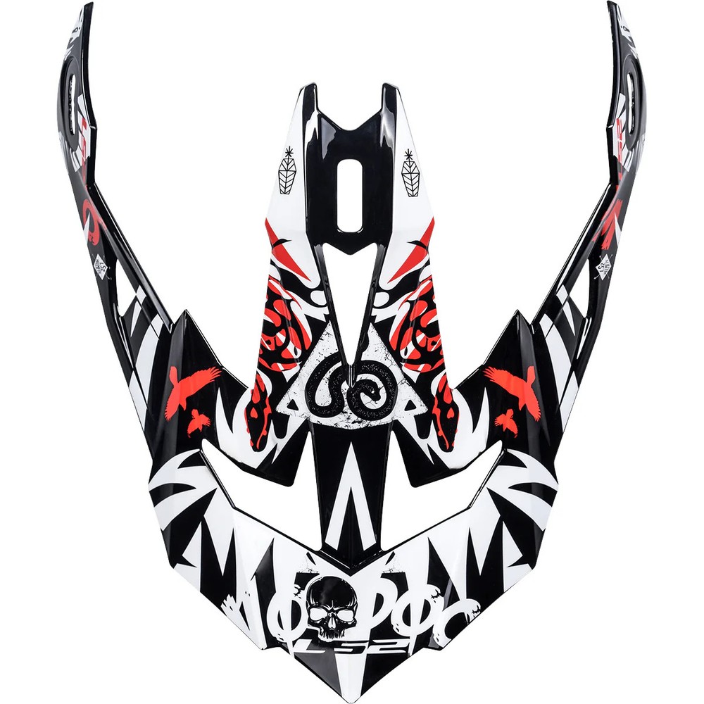 LS2 Subverter Helmet Replacement Visor Peak Voodoo