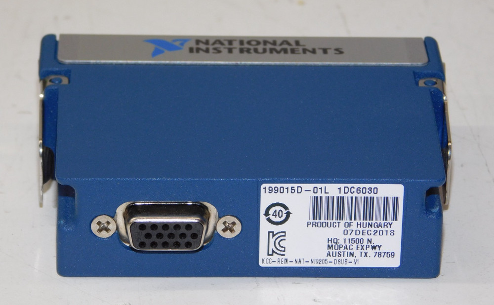 National Instruments NI 9205 cDAQ Analog Input Module D-Sub 32 Channel 199015D