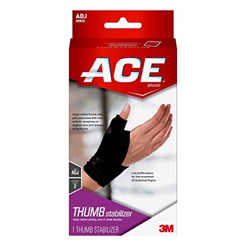 Brand Deluxe Thumb Stabilizer, Adjustable, Black, 1/Pack
