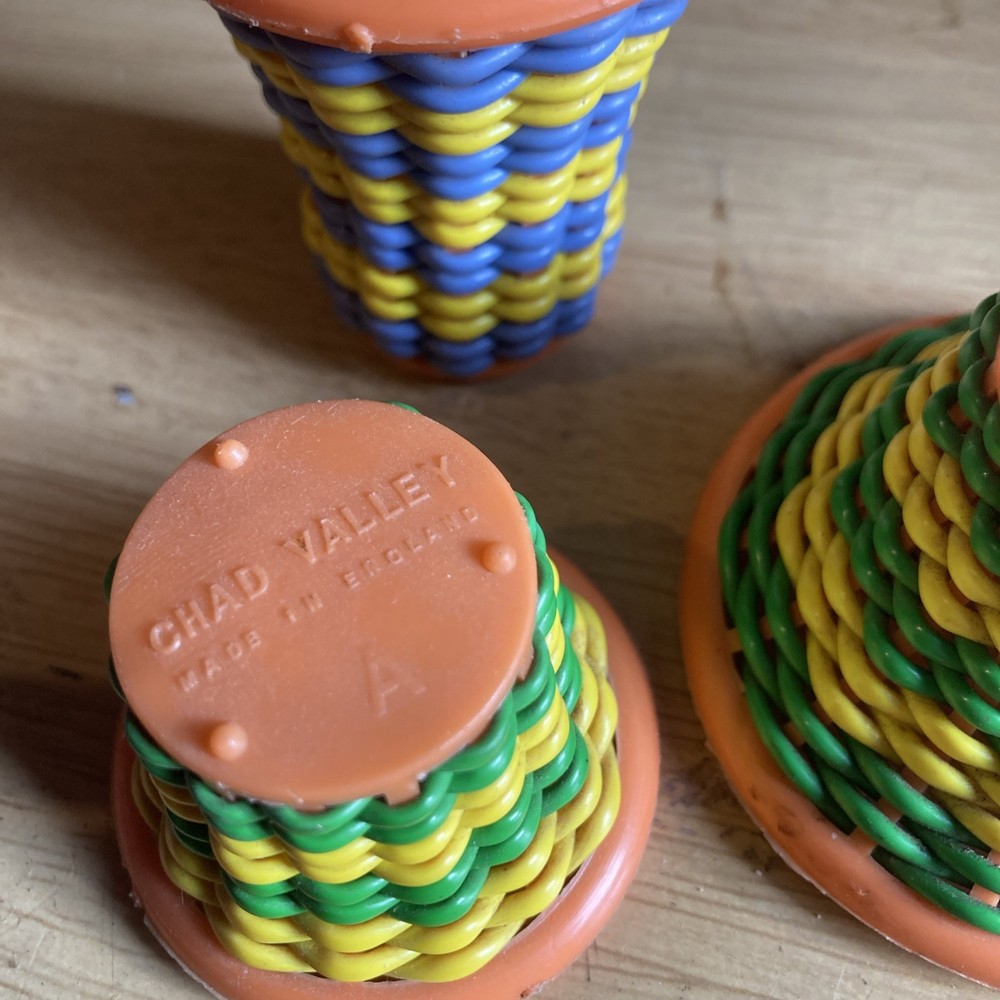 Vintage toy baskets. Chad Valley. Crafts
