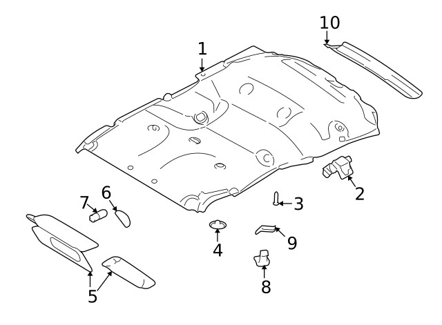 Genuine Ford Coat Hook 7L1Z7829024BC