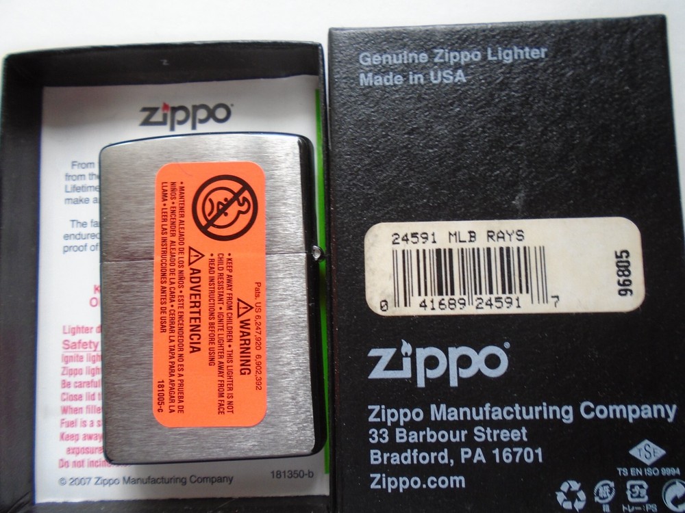 Zippo MLB Rays lighter