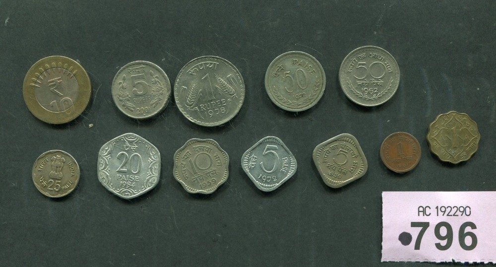 Set of 12  coins of   India