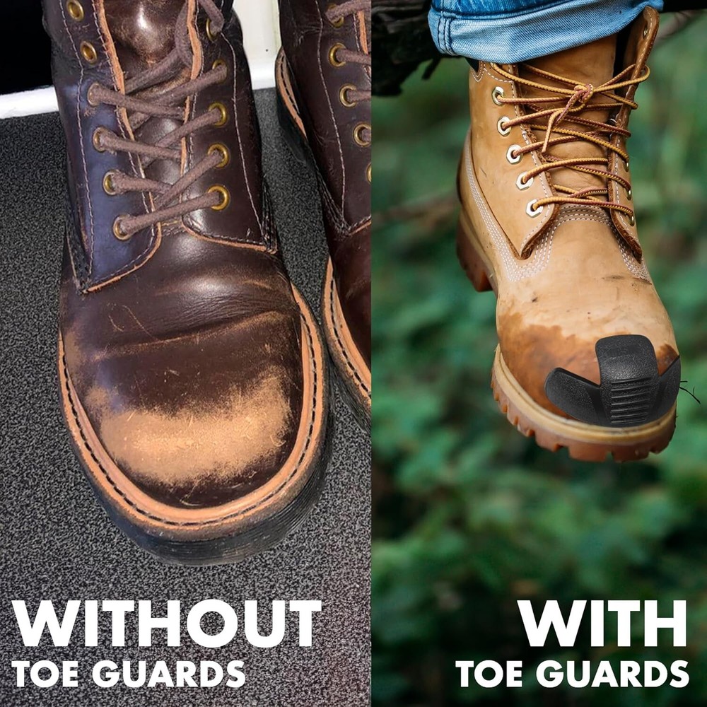 Boot Toe Guards - Shoe Toe Protector Guards Against Scratches and Hides Exist...